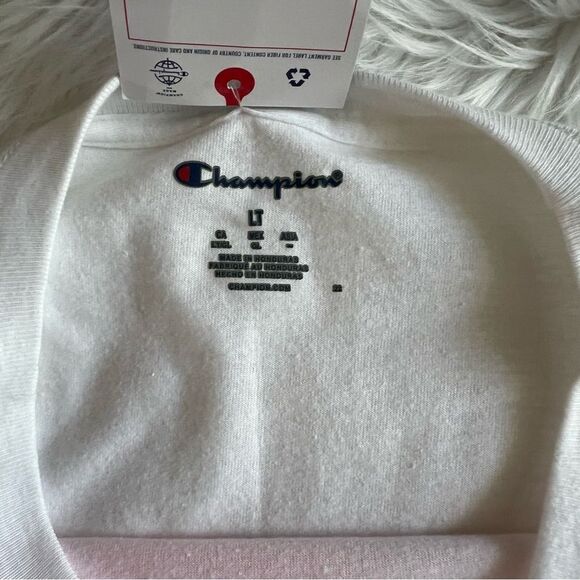 New Champion Short Sleeve Orange and White Tee Large Tall - Picture 3 of 5